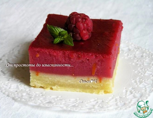 Лимонно-малиновое пирожное Лимонно-малиновое пирожное