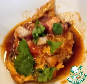 Омлет с карри и сальсой Омлет с карри и сальсой