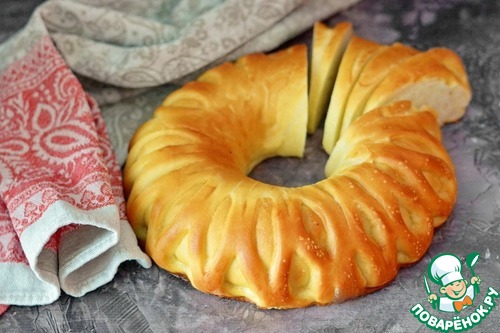 Сдобный калач на сливках Сдобный калач на сливках