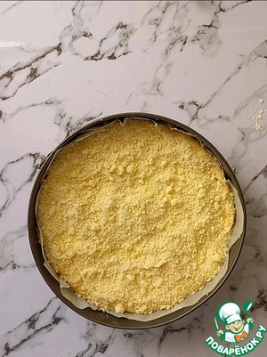 Пирог с творогом и курагой