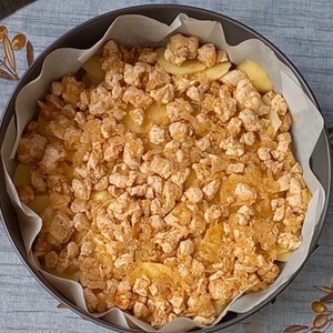 Перевернутый пирог с курицей