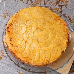 Перевернутый пирог с курицей