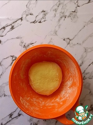 Пирог с творогом и курагой