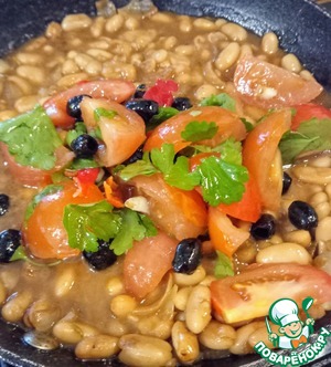 Фул медамес с обжаренными маслинами Фул медамес с обжаренными маслинами