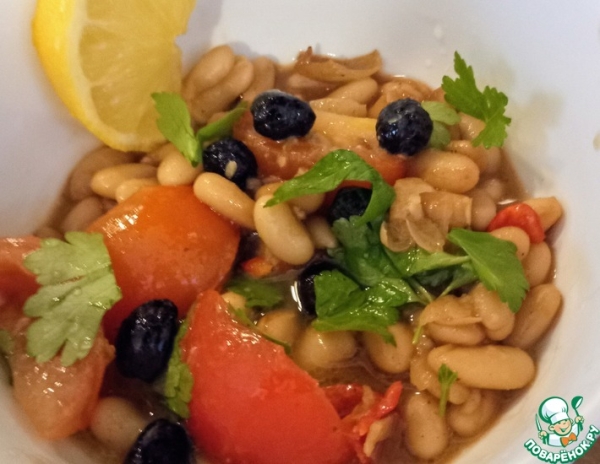 Фул медамес с обжаренными маслинами Фул медамес с обжаренными маслинами