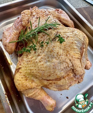 Курица на ростере