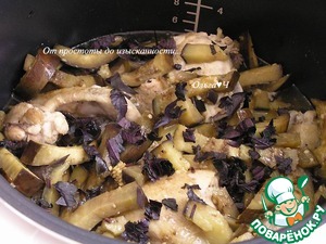 Курица с баклажанами и базиликом Курица с баклажанами и базиликом