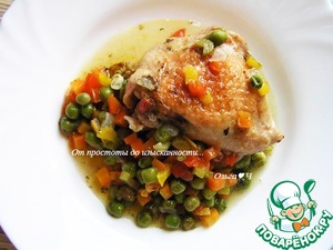 Курица в соусе из зеленого горошка Курица в соусе из зеленого горошка