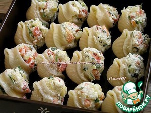 Лумакони с творогом и овощами Лумакони с творогом и овощами