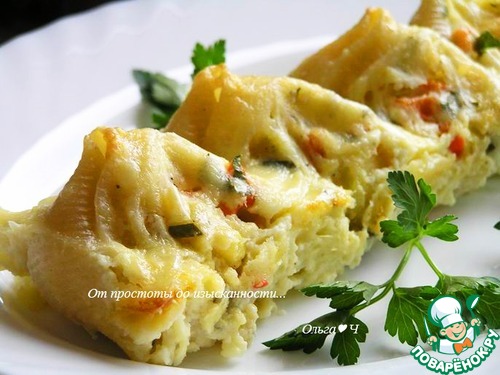 Лумакони с творогом и овощами Лумакони с творогом и овощами