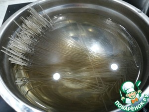 Печень говяжья с фунчозой