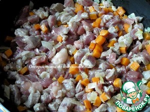 Рагу из индейки с брюссельской капустой