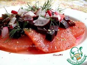 Салат с грейпфрутом, свеклой и редисом Салат с грейпфрутом, свеклой и редисом