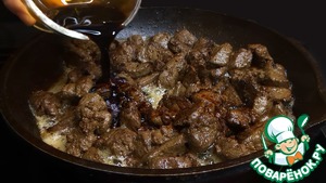 Сочная говяжья печень с луком