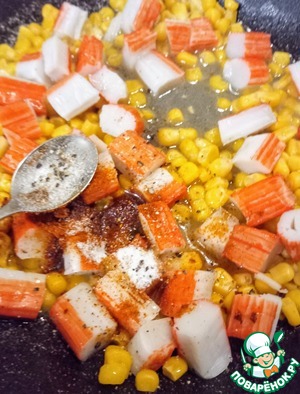 Закуска из кукурузы и крабовых палочек Закуска из кукурузы и крабовых палочек