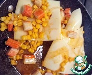 Закуска из кукурузы и крабовых палочек Закуска из кукурузы и крабовых палочек