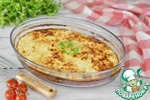 Запеканка из куриного фарша с вермишелью Запеканка из куриного фарша с вермишелью