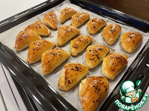 Мясные слоено-дрожжевые пирожки Мясные слоено-дрожжевые пирожки