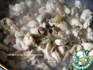 Фальшивые пироги с курицей и грибами Фальшивые пироги с курицей и грибами