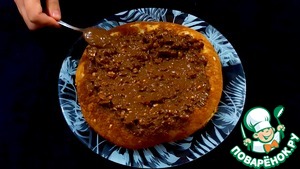 Шоколадно-банановый пирог на сковороде Шоколадно-банановый пирог на сковороде