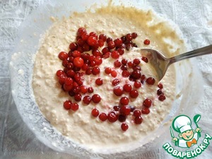 Овсянки с брусникой