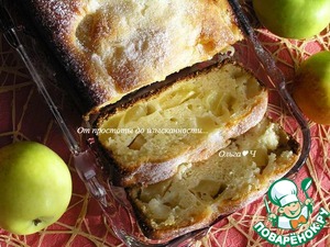 Кекс с яблоками на сгущенке Кекс с яблоками на сгущенке