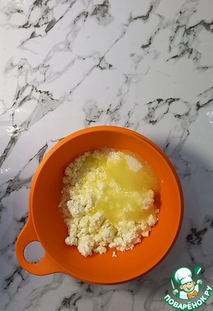 Творожные рогалики с курагой Творожные рогалики с курагой