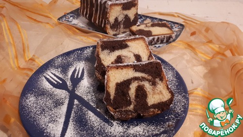 Мраморный кекс Мраморный кекс