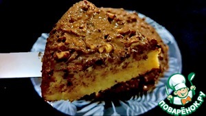 Шоколадно-банановый пирог на сковороде Шоколадно-банановый пирог на сковороде