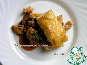 Фальшивые пироги с курицей и грибами Фальшивые пироги с курицей и грибами