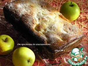 Кекс с яблоками на сгущенке Кекс с яблоками на сгущенке