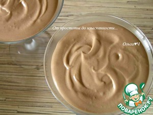 Десерт-мусс «Два шоколада»