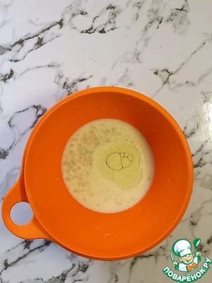 Отрывной пирог "Хризантема" с сыром и зеленью