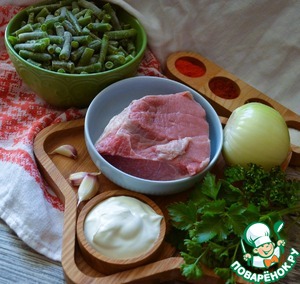 Гуляш со стручковой фасолью