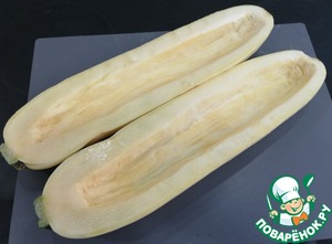 Кабачок фаршированный грибами и сыром Кабачок фаршированный грибами и сыром