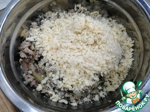 Кабачок фаршированный грибами и сыром Кабачок фаршированный грибами и сыром