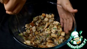 Картофельные лепешки с курицей и грибами Картофельные лепешки с курицей и грибами