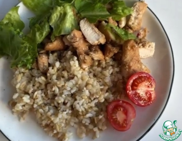 Курочка с конжаковым рисом "Обед для похудения" Курочка с конжаковым рисом "Обед для похудения"