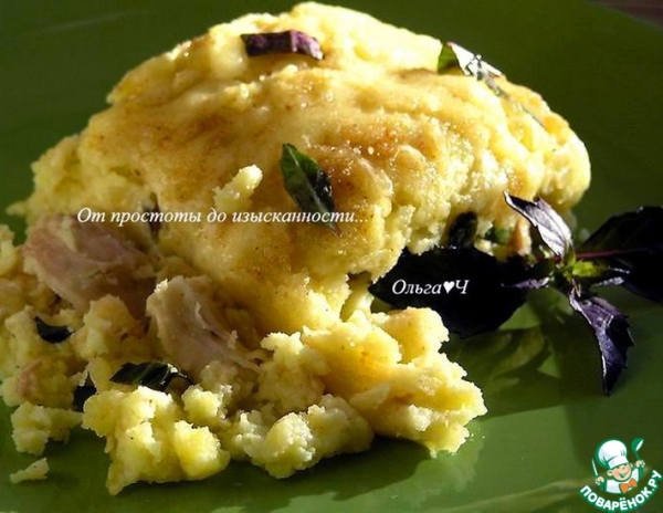 Пармантье с курицей и базиликом Пармантье с курицей и базиликом