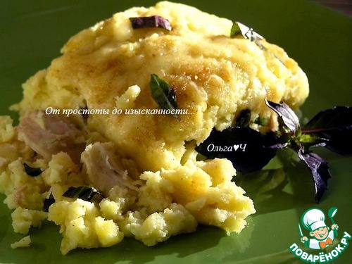 Пармантье с курицей и базиликом Пармантье с курицей и базиликом