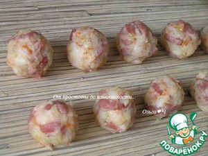 Шарики из креветок в кокосовом соусе Шарики из креветок в кокосовом соусе