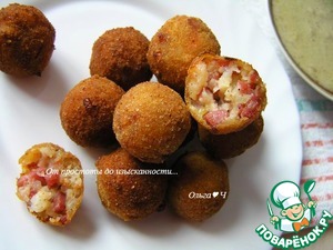 Шарики из креветок в кокосовом соусе Шарики из креветок в кокосовом соусе