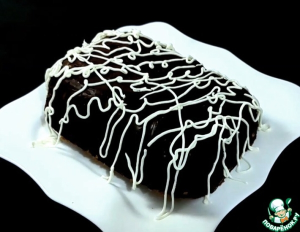 Шоколадный десерт с нежным творожным кремом Шоколадный десерт с нежным творожным кремом