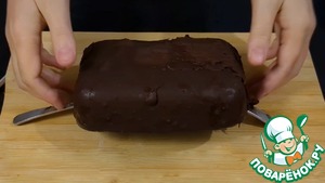 Шоколадный десерт с нежным творожным кремом Шоколадный десерт с нежным творожным кремом