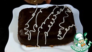 Шоколадный десерт с нежным творожным кремом Шоколадный десерт с нежным творожным кремом