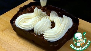 Шоколадный десерт с нежным творожным кремом Шоколадный десерт с нежным творожным кремом