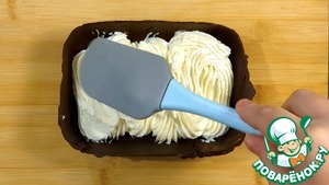 Шоколадный десерт с нежным творожным кремом Шоколадный десерт с нежным творожным кремом