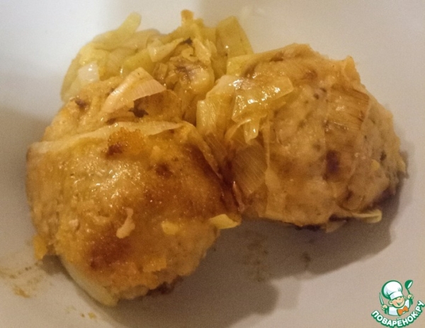 Свиные фрикадельки с лимоном и луком-пореем Свиные фрикадельки с лимоном и луком-пореем