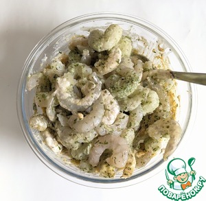 Тыква, фаршированная креветками и сыром Тыква, фаршированная креветками и сыром