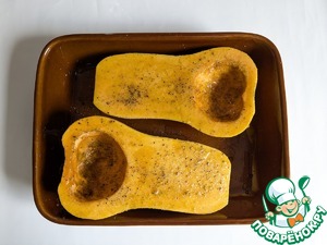 Тыква, фаршированная креветками и сыром Тыква, фаршированная креветками и сыром